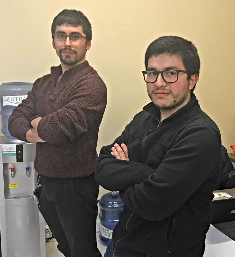 Carlos Azócar y Francisco Saavedra, son parte del equipo de ingenieros que colaboró en la formulación del proyecto. 